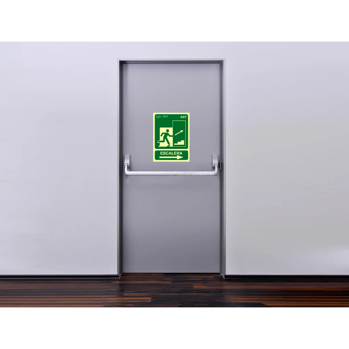 Galery – Pictograma archivo 2000 saida emergencia escada subir direita pvc verde luminiscente 224×300 mm0