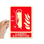 Galery – Pictograma archivo 2000 carro extintor pvc vermelho luminiscente 210×300 mm0