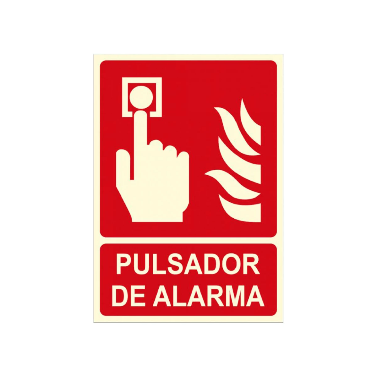 Galery – Pictograma archivo 2000 botao de alarme pvc vermelho luminiscente 210×300 mm0