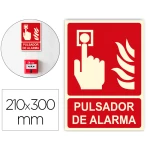 Thumbnail-Pictograma archivo 2000 botao de alarme pvc vermelho luminiscente 210×300 mm