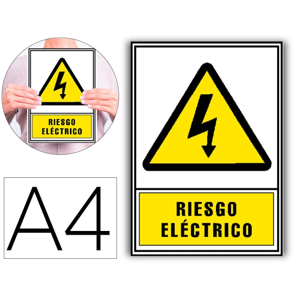 Thumbnail-Pictograma archivo 2000 risco electrico pvc amarelo luminiscente 210×297 mm