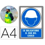 Thumbnail-Pictograma archivo 2000 obrigatorio uso de capacete pvc azul luminiscente 210×297 mm