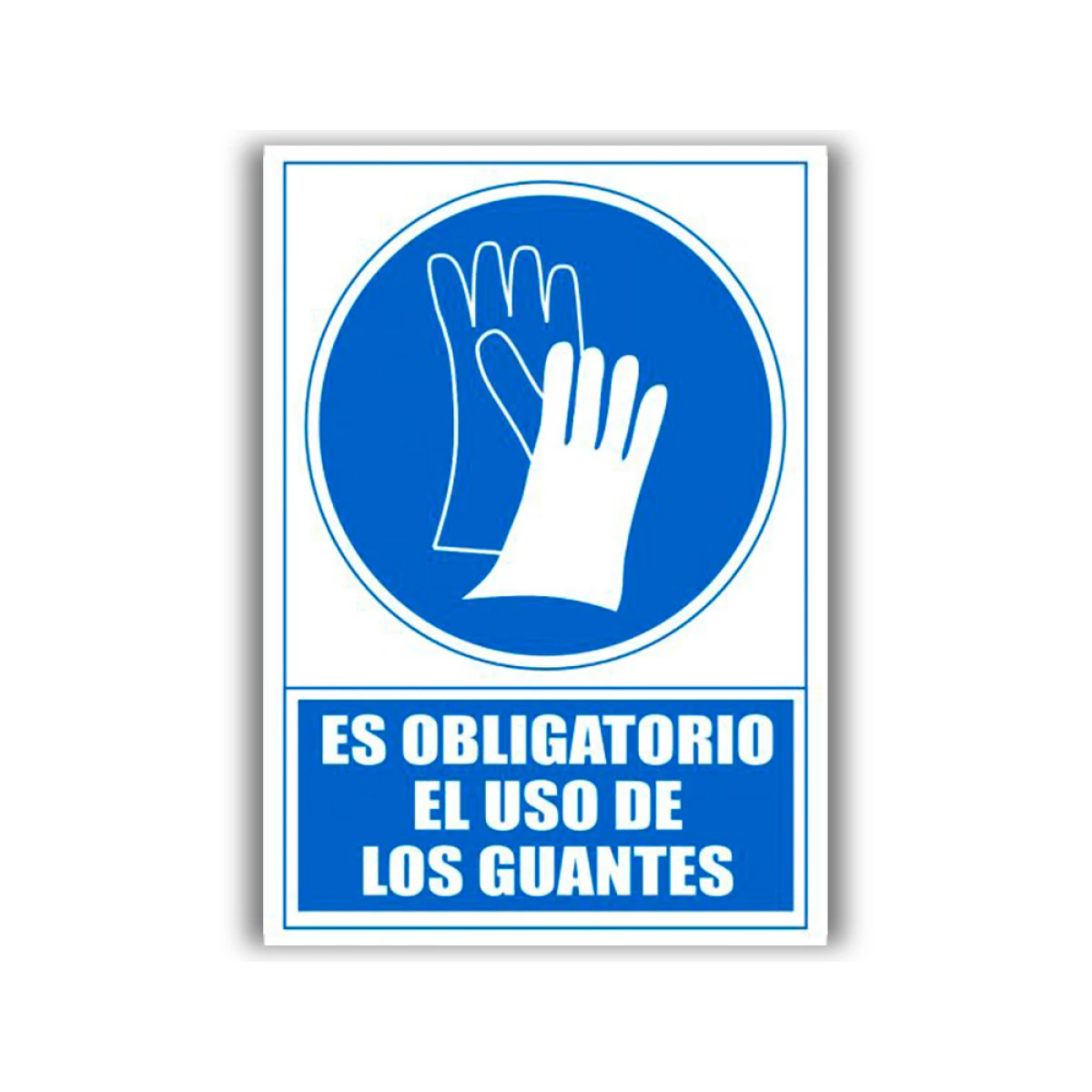 Galery – Pictograma archivo 2000 obrigatorio uso de luvas pvc azul luminiscente 210×297 mm0