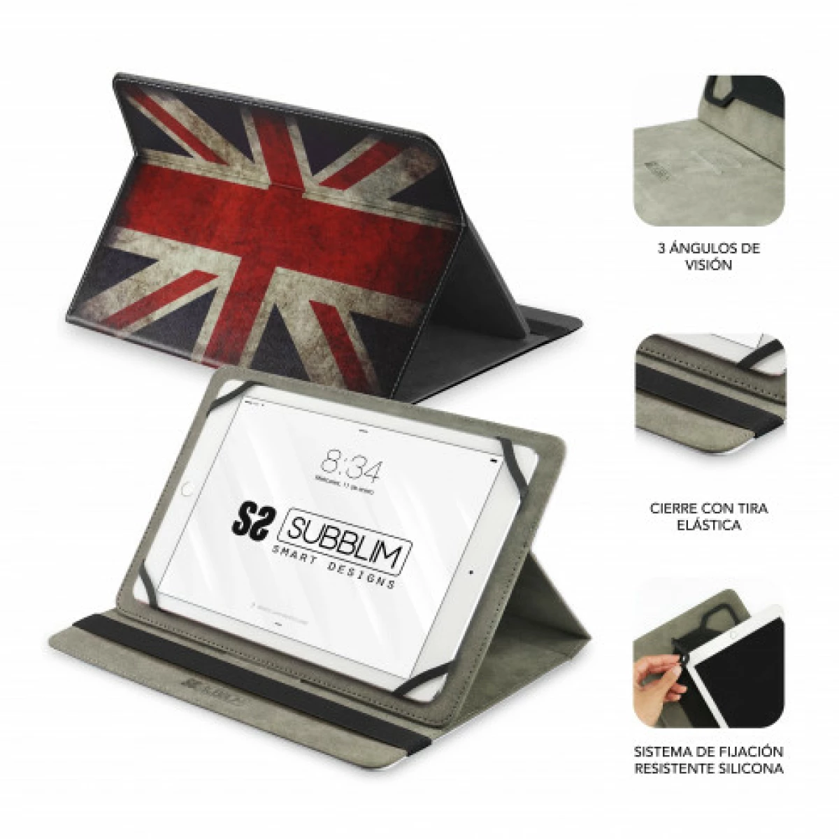 Galery – SUBBLIM Universal Tablet Cover TRENDY CASE INGLATERRA 10,1″0