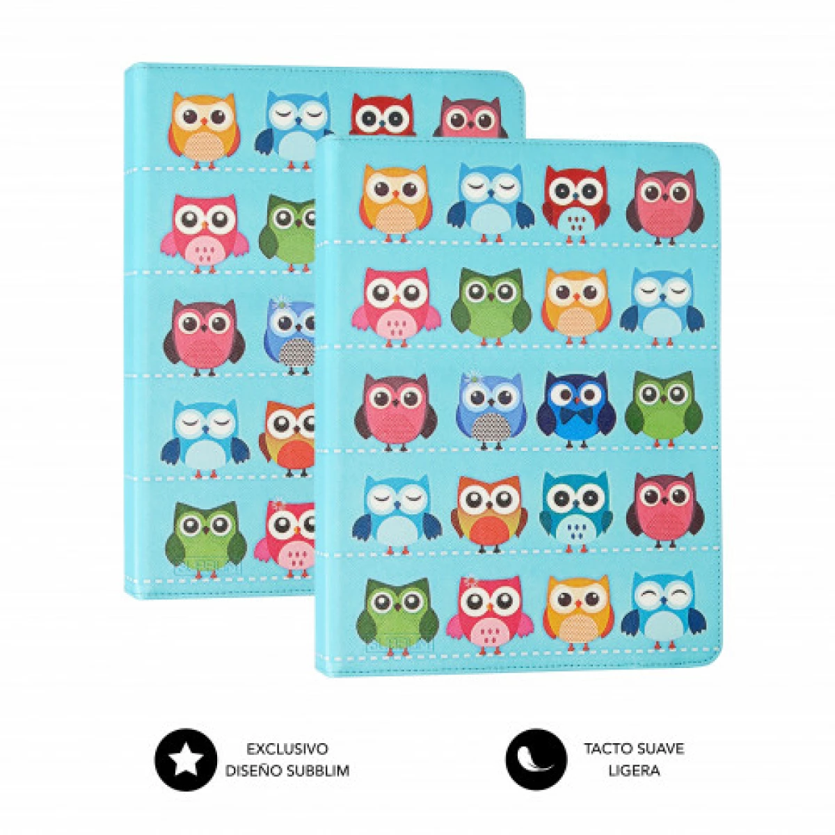 Galery – SUBBLIM Universal Tablet Cover TRENDY CASE OWLS 10,1″0