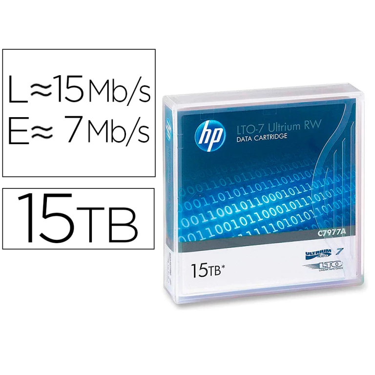 Thumbnail-Fita de dados hp lto ultrium 7 supl 15 tb rw/1000 paginas