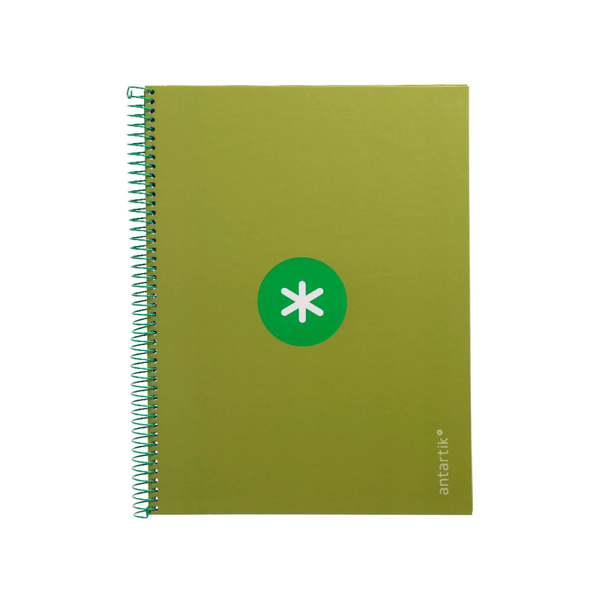 Galery – Caderno espiral liderpapel din a4 antartik capa forrada 80f 90 gr quadricula 5mm 1 banda 4 furos cor verde0