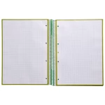 Galery – Caderno espiral liderpapel din a4 antartik capa forrada 80f 90 gr quadricula 5mm 1 banda 4 furos cor verde0