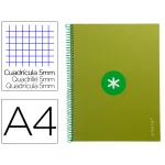 Thumbnail-Caderno espiral liderpapel din a4 antartik capa forrada 80f 90 gr quadricula 5mm 1 banda 4 furos cor verde