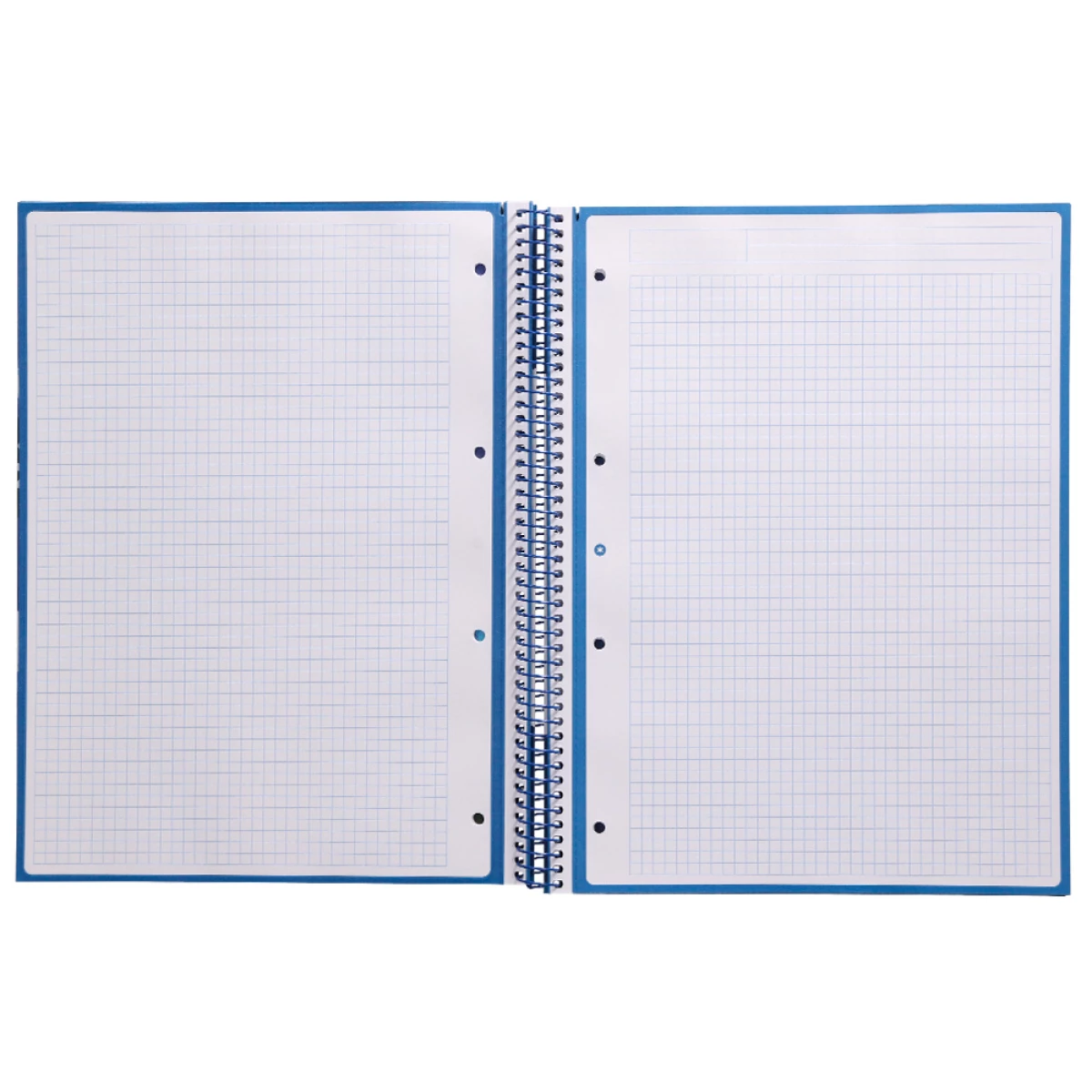 Galery – Caderno espiral liderpapel din a4 antartik capa forrada 80f 90 gr quadricula 5mm 1 banda 4 furos cor azul escuro0