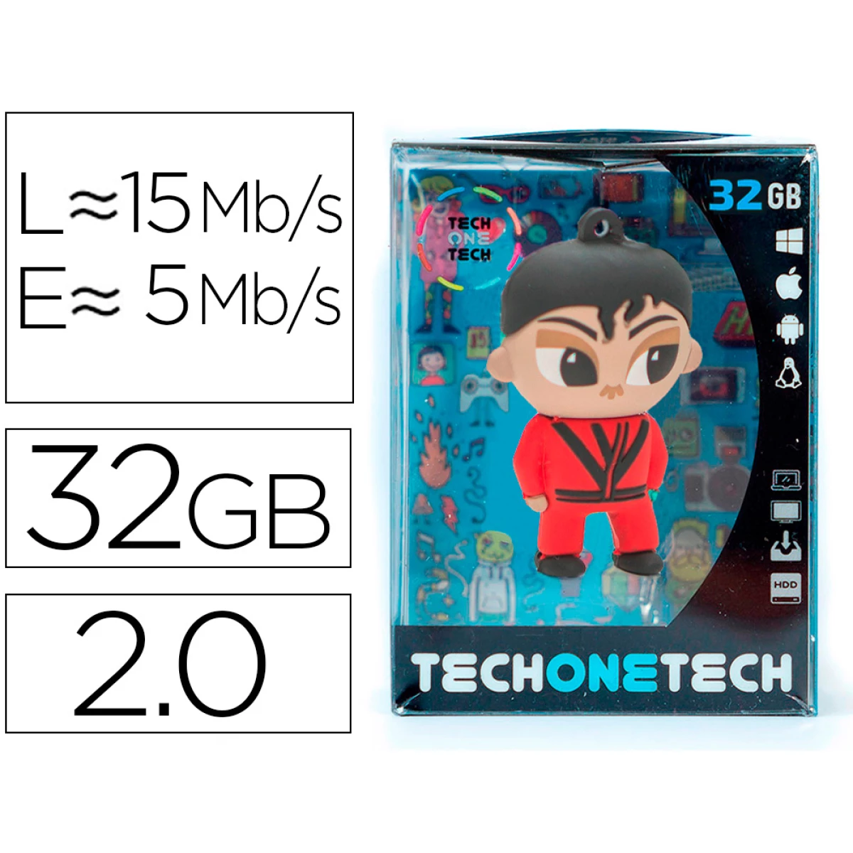 Thumbnail-Pen drive usb tech one tech mj thriller 32 gb