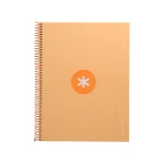 Galery – Caderno espiral liderpapel din a4 antartik capa forrada 80f 90 gr pautado 1 banda 4 furos cor amarelo claro0