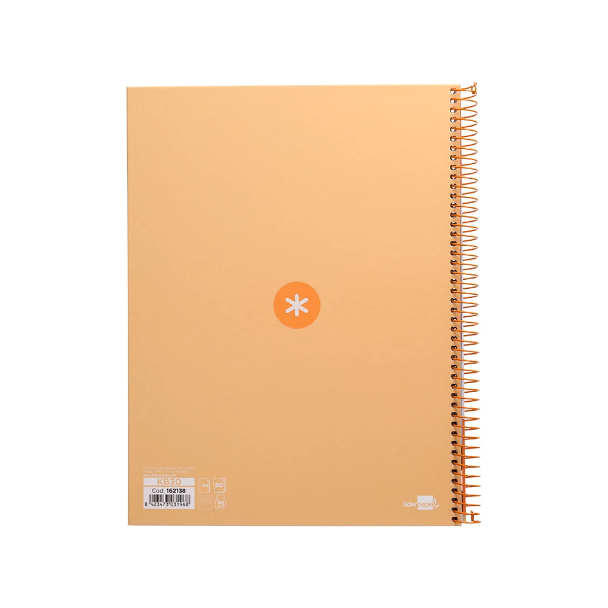 Galery – Caderno espiral liderpapel din a4 antartik capa forrada 80f 90 gr pautado 1 banda 4 furos cor amarelo claro0