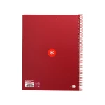 Galery – Caderno espiral liderpapel din a4 antartik capa forrada 80f 90 gr pautado 1 banda 4 furos cor framboesa0