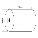 Galery – Rolo calculadora exacompta electro offset 70 mm x 70 mm 60 g/m2 – 10 unidades0