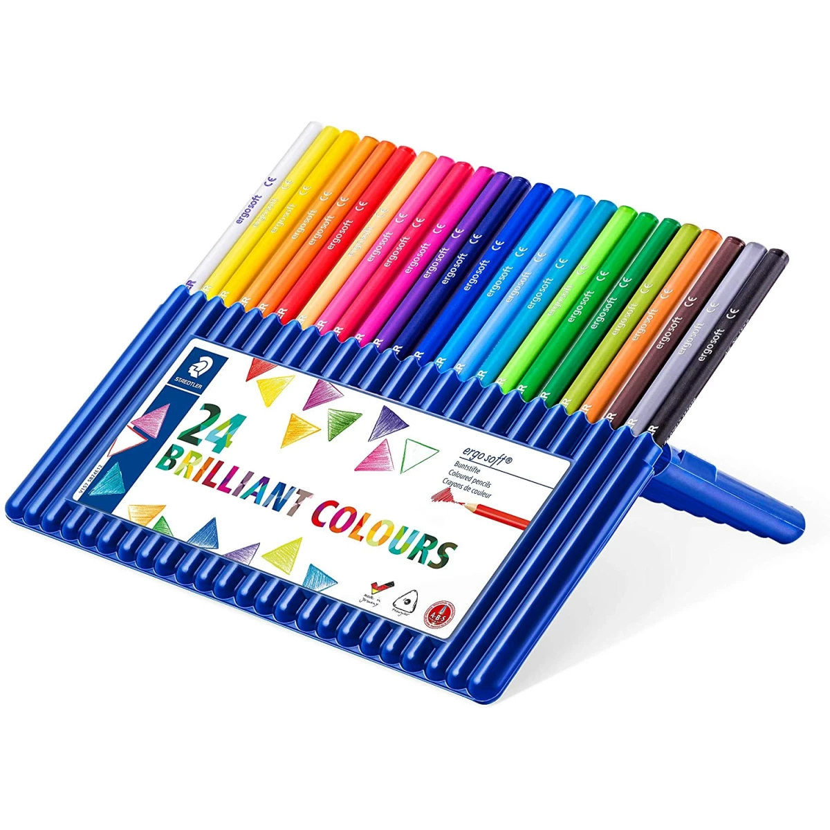 Thumbnail-Staedtler Ergosoft 157 Pack de 24 lápis de cor – Design ergonômico – Superfície antiderrapante – Cores variadas