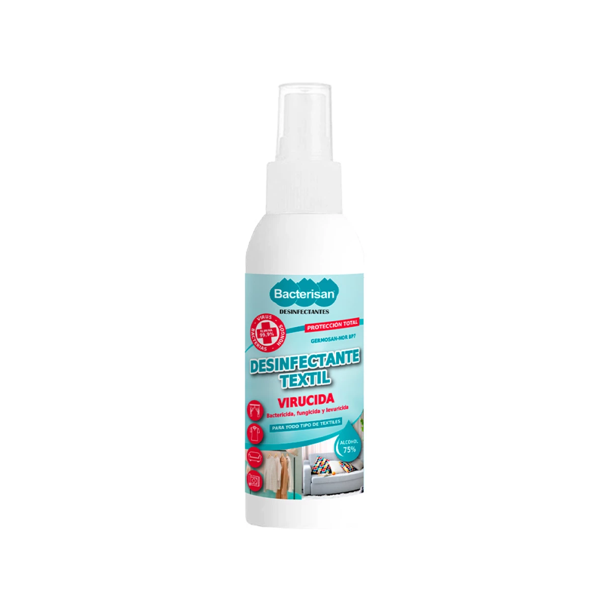 Galery – Desinfetante bacterisan germosan-nor bp7 virucida para textil expositor de 24 frascos pulverizador de 60 ml0