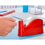 Galery – Desenrolador de secretaria q-connect plastico para fitas de 66 mt cor vermelho 220x100x70 mm0