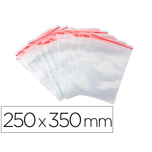 Thumbnail-Bolsa plastico auto selada q-connect 250×350 mm pack de 100 unidades