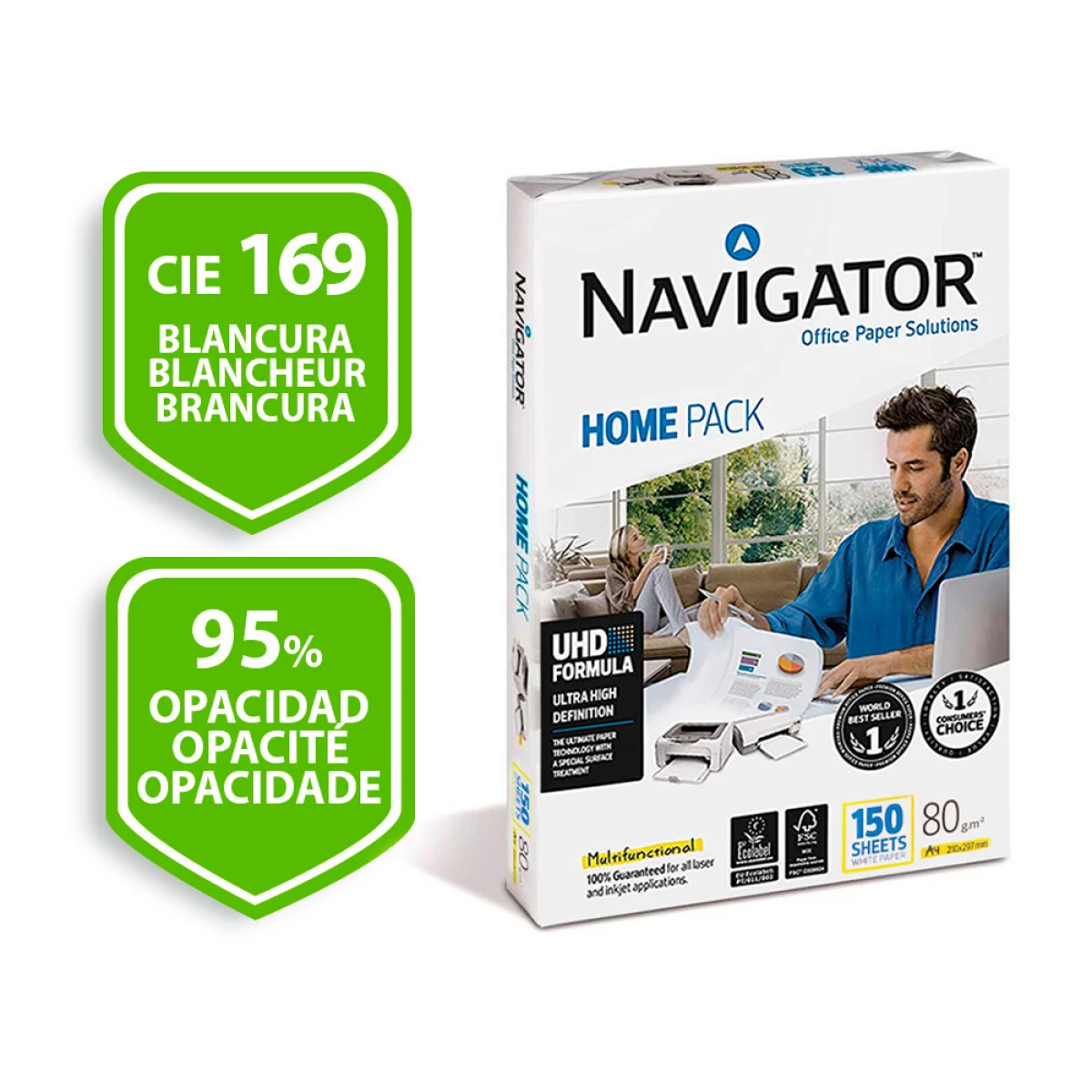 Galery – Papel fotocopia navigator din a4 80 gr embalagem de 150 folhas0