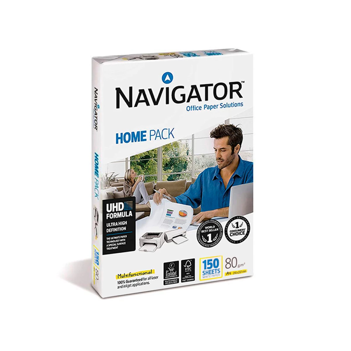 Galery – Papel fotocopia navigator din a4 80 gr embalagem de 150 folhas0