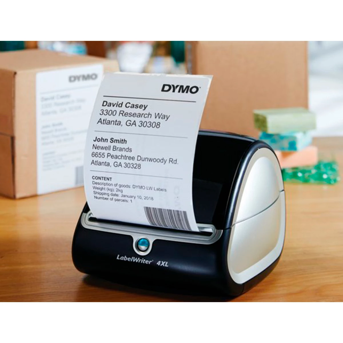 Galery – Etiqueta adesiva dymo labelwriter para envio 104×159 mm branca para impressoras 4xl e 5xl0