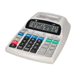 Galery – Calculadora liderpapel de secretaria com impressora ecra papel 12 digitos impressao bicolor branca 225x158x56 mm0