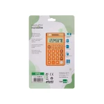 Galery – Calculadora liderpapel de bolso xf10 8 digitos solar e pilhas cor laranja 115x65x8 mm0