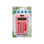 Galery – Calculadora liderpapel de bolso xf12 8 digitos solar e pilhas cor rosa 115x65x8 mm0