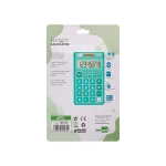 Galery – Calculadora liderpapel de bolso xf13 8 digitos solar e pilhas cor verde 115x65x8 mm0