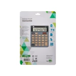 Galery – Calculadora liderpapel de secretaria xf18 8 digitos solar e pilhas cor cinza 127x105x24 mm0