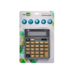 Galery – Calculadora liderpapel de secretaria xf18 8 digitos solar e pilhas cor cinza 127x105x24 mm0