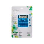 Galery – Calculadora liderpapel de secretaria xf21 10 digitos solar e pilhas cor azul 127x105x24 mm0