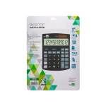 Galery – Calculadora liderpapel de secretaria xf30 12 digitos taxas solar e pilhas cor preto 190x140x25 mm0