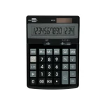 Galery – Calculadora liderpapel de secretaria xf31 14 digitos solar e pilhas cor preto 170x122x35 mm0