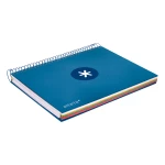 Galery – Caderno espiral liderpapel din a5 antartik capa forrada 120 f 100 gr quadricula 5 mm 5 bandas cor azul escuro0