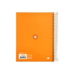 Galery – Caderno espiral liderpapel din a5 antartik capa forrada 120 f 100 gr quadricula 5 mm 5 bandas cor mostarda0