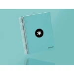 Galery – Caderno espiral liderpapel din a5 antartik capa forrada 120 f 100 gr pautado 5 mm 5 bandas cor menta0