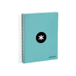 Galery – Caderno espiral liderpapel din a5 antartik capa forrada 120 f 100 gr pautado 5 mm 5 bandas cor menta0