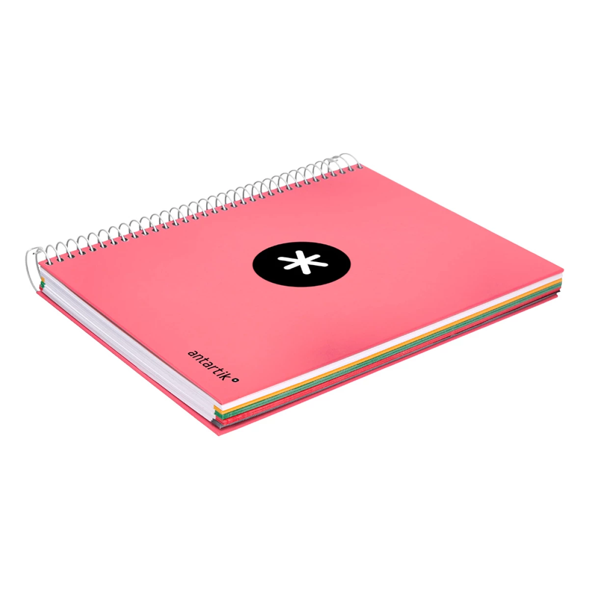 Galery – Caderno espiral liderpapel din a5 antartik capa forrada 120 f 100 gr liso 5 mm 5 bandas cor coral0