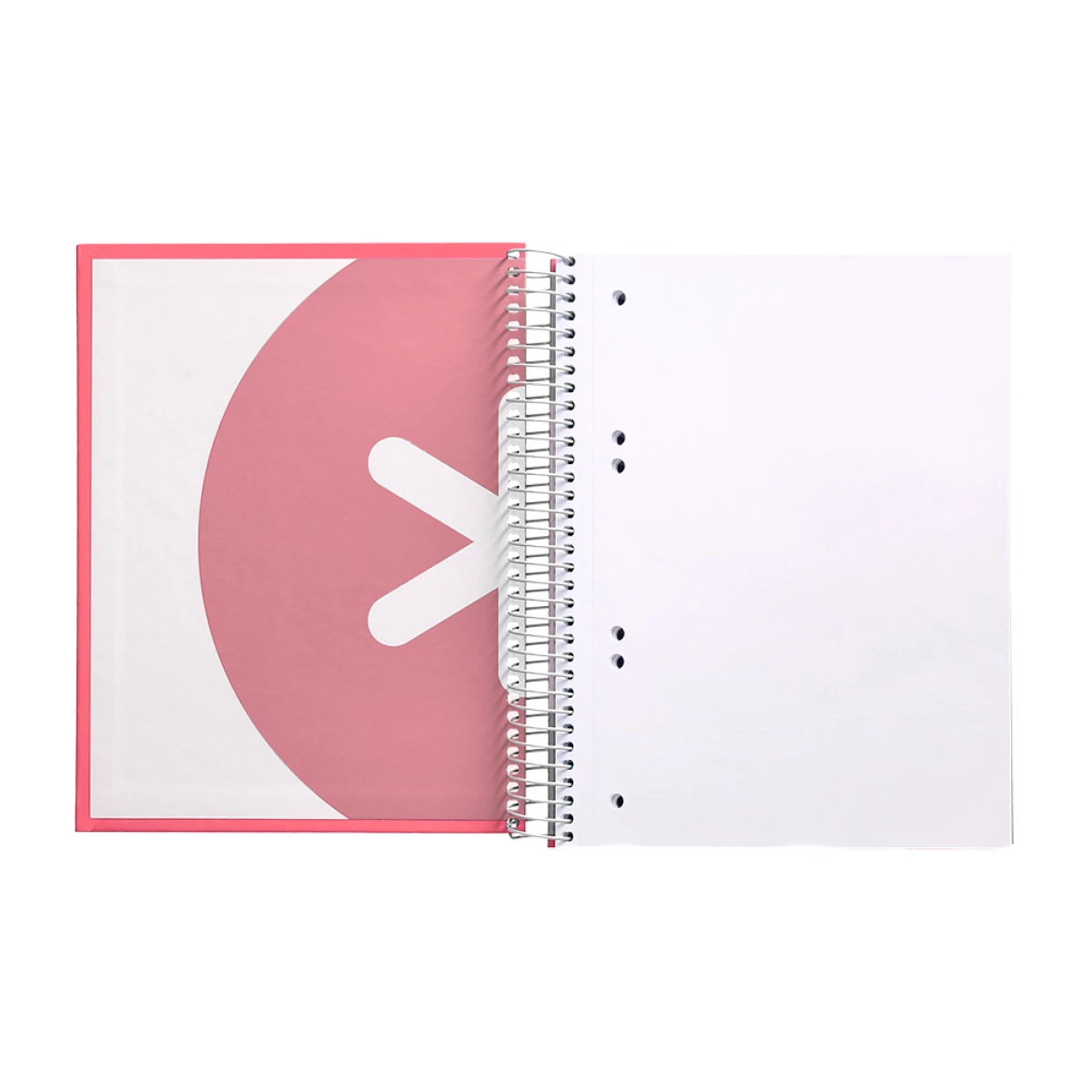 Galery – Caderno espiral liderpapel din a5 antartik capa forrada 120 f 100 gr liso 5 mm 5 bandas cor coral0