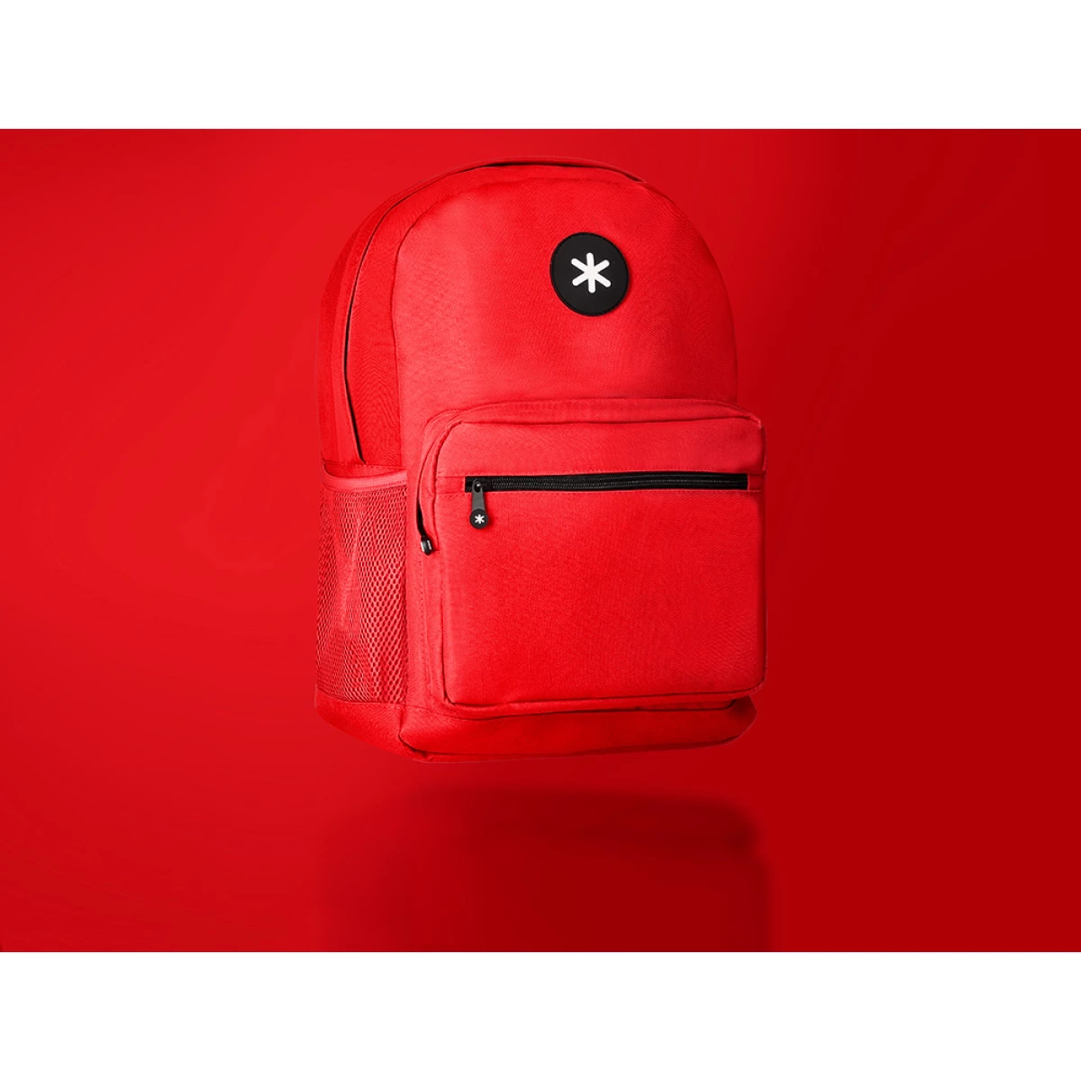 Galery – Mochila para portatil 15,6/’ antartik com pega e bolso frontal com fecho cor vermelho 320x140x430 mm0