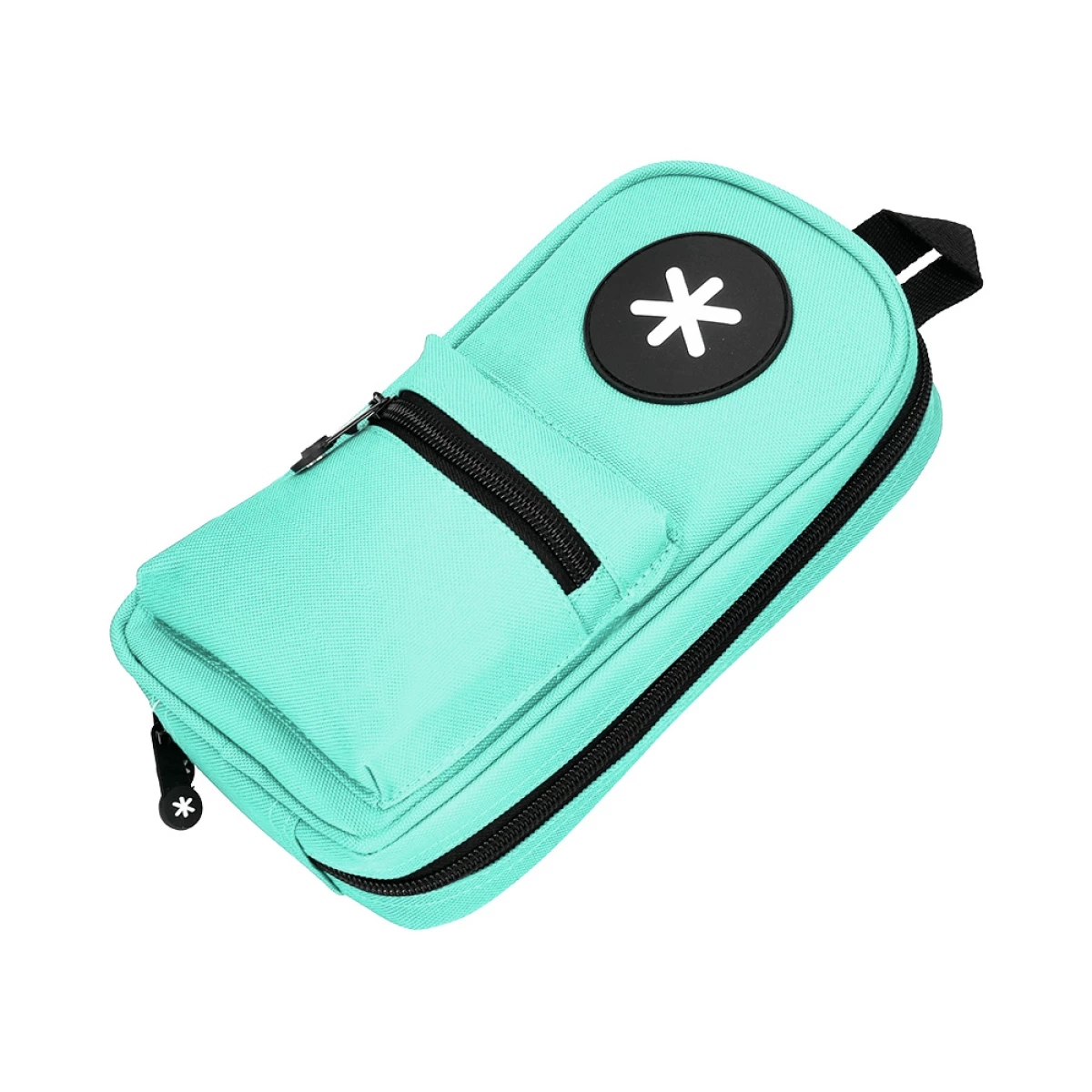 Galery – Estojo escolar antartik forma de mochila com bolso e 4 departamentos cor menta 230x50x120 mm0