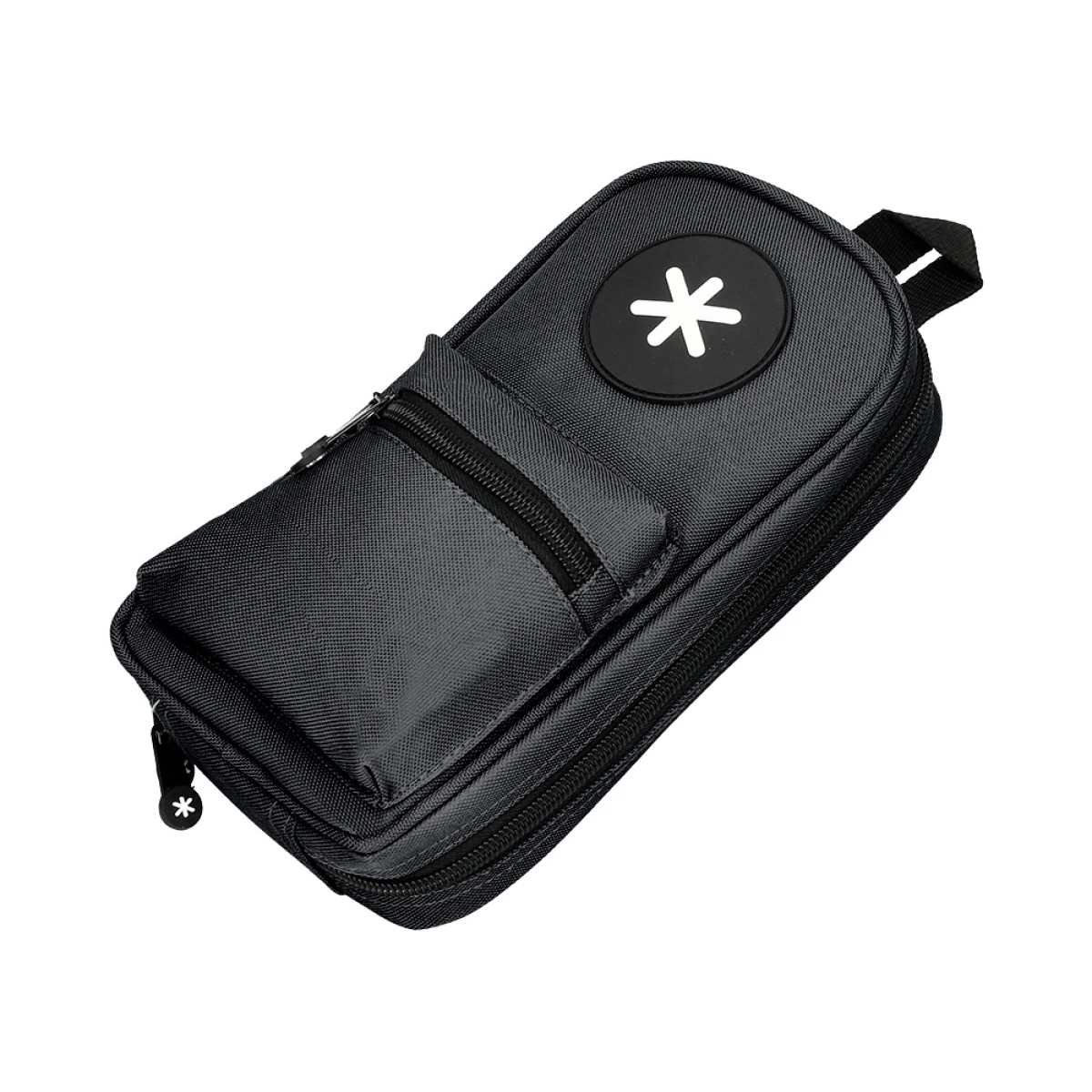 Galery – Estojo escolar antartik forma de mochila com bolso e 4 departamentos cor preto 230x50x120 mm0