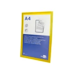 Galery – Moldura porta anuncios liderpapel magnetica din a4 suporte adesivo removivel cor amarelo0