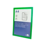 Galery – Moldura porta anuncios liderpapel magnetica din a4 suporte adesivo removivel cor verde0