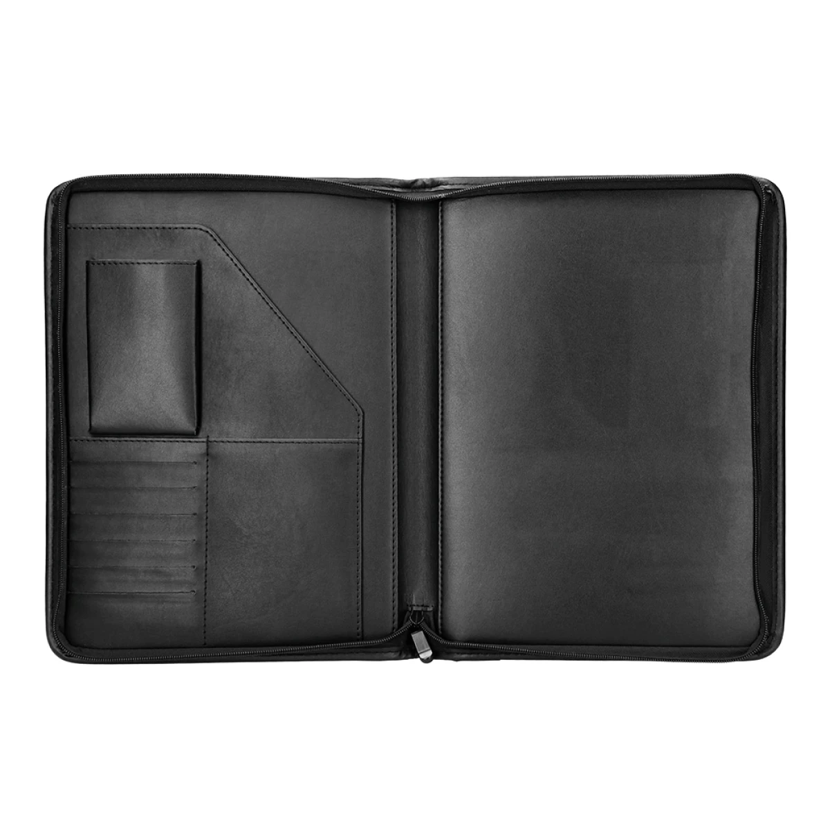 Galery – Pasta portfolio fecho com bolsa para telemovel e porta cartoes cor preto 260×355 mm0