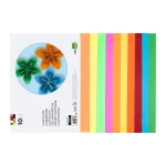 Galery – Bloco trabalhos manuais liderpapel cartolina 240x315mm 10 folhas 5 cores neon + 5 cores intensas0