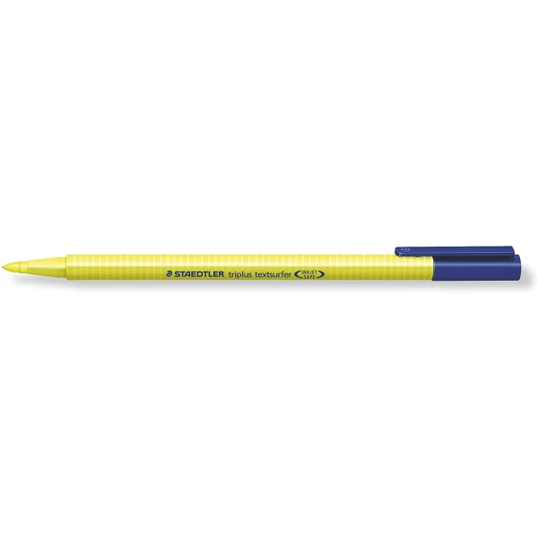 Thumbnail-Marcador fluorescente Staedtler Triplus Textsurfer 362 – Ponta chanfrada 1 – 4 mm aprox – Tinta à base de água – Cor amarela