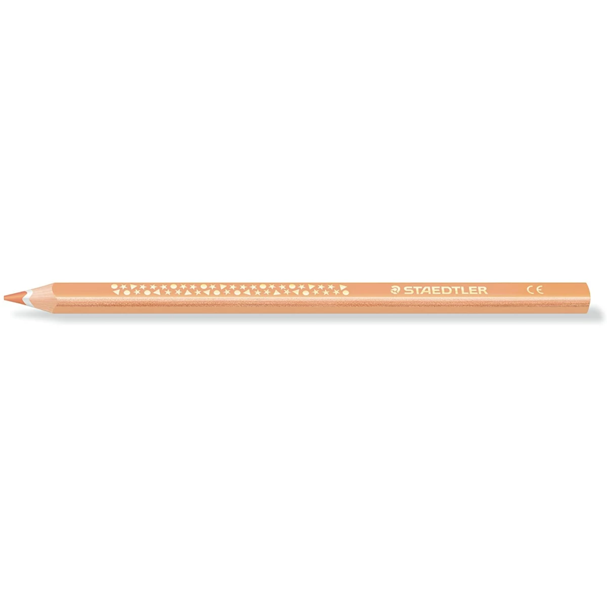 Thumbnail-Lápis de Cor Triangular Staedtler Jumbo Noris 128 – Minuta de 4mm – Resistência à Quebra – Design Ergonômico – Cor Bege